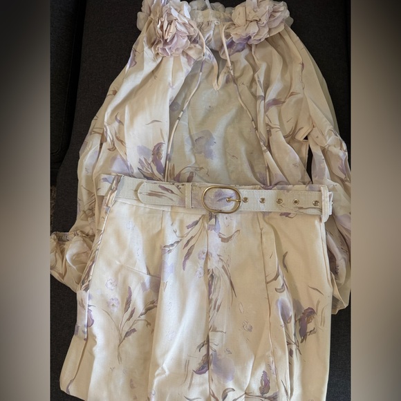 brand new Floral Blouse and Belted Pants Set and top - Picture 3 of 7